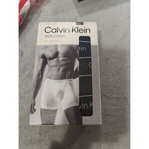 Calvin Klein K2702 Mens Navy Grey Black 5-Pack Boxer Briefs Size M